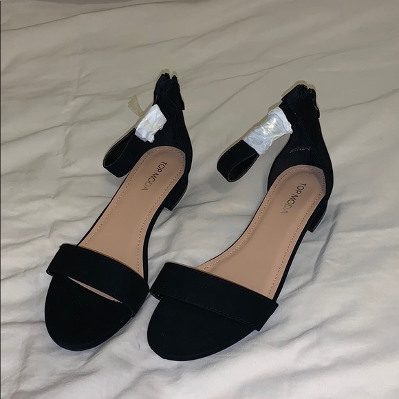 black dressy sandals